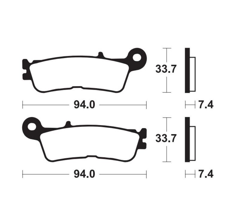 Tecnium - Brake Pads Mor465 Sinter Metal voor MX/ATV