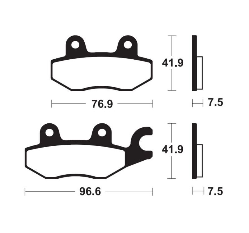 Tecnium - Brake Pads Sinter Metal MF455