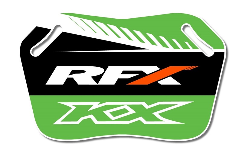 Rfx - Pro Pit Board Wht/Grn voor Kawasaki