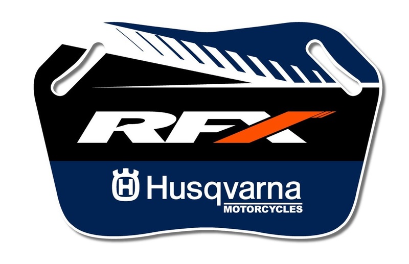 Rfx - Pro Pit Board Blu/Wht voor Husqvarna