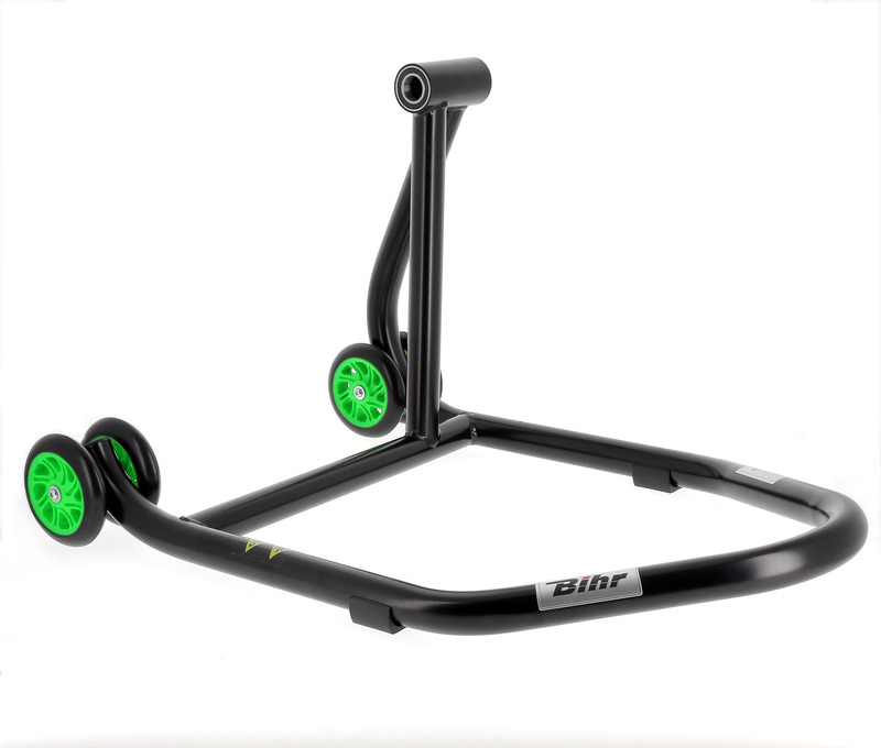 Bihr - Kit Bike Stand Right Single Arm Green met groene wielen