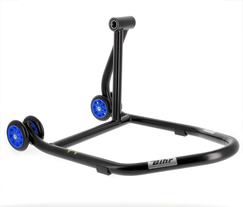 Bihr - Kit Bike Stand Right Single Arm Blue met blauwe wielen