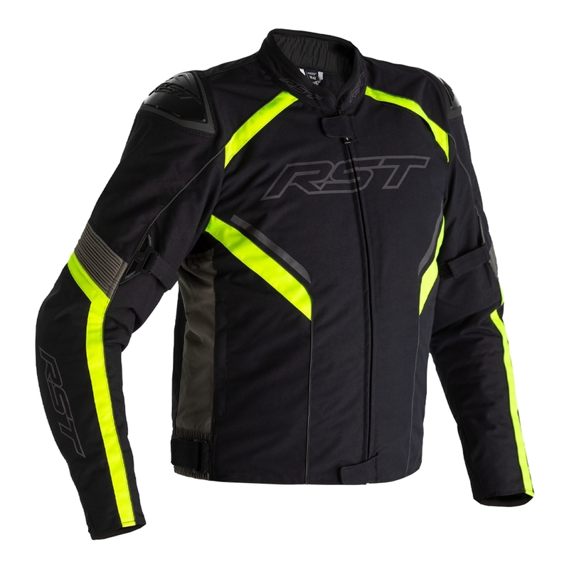 Rst - Jackt Sabre Airbag Txt Zwart/Grijs/Fluo Geel M