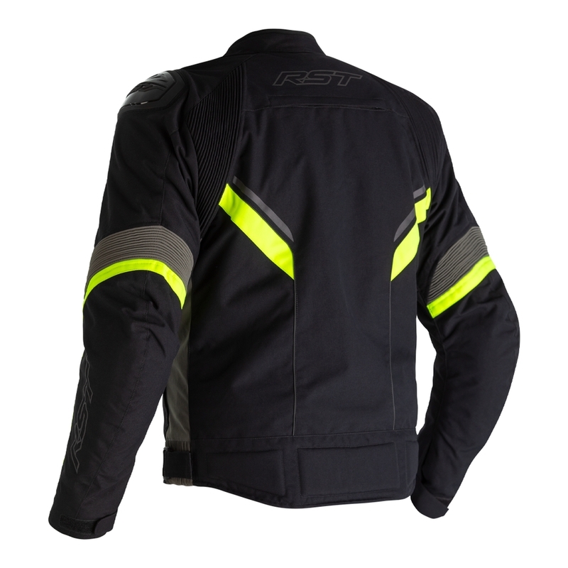 Rst - Jackt Sabre Airbag Txt Zwart/Grijs/Fluo Geel M - Afbeelding 2