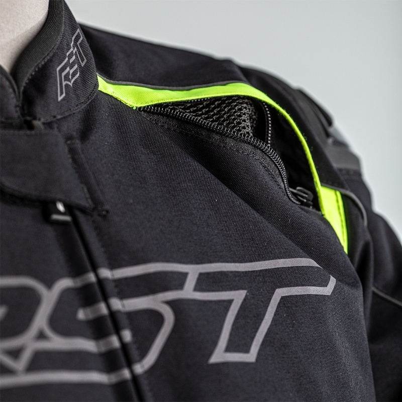 Rst - Jackt Sabre Airbag Txt Zwart/Grijs/Fluo Geel M - Afbeelding 6