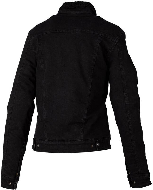 Rst - Jackt Kev Sherpa Txt Ldy, Blk