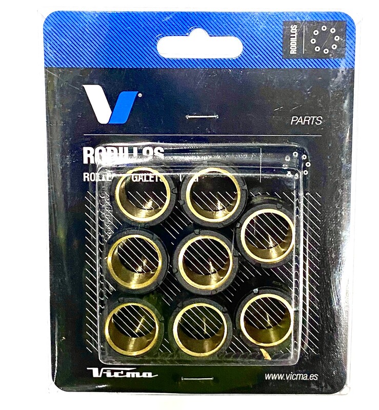Tecnium - Rollers 25mmx17/15g voor Variorollenset 25x17mm 15gr 8 stuks