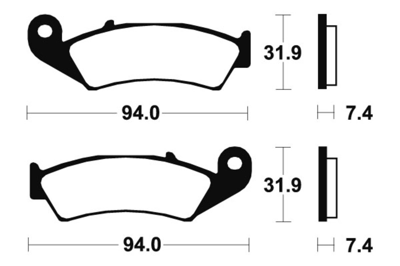 Tecnium - Brake Pads Ma103 Organic