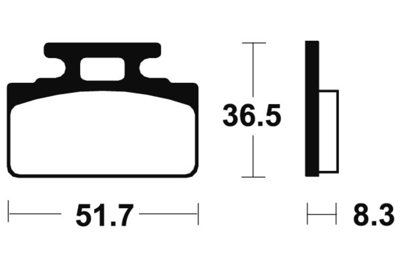 Tecnium - Brake Pads Organic voor Street
