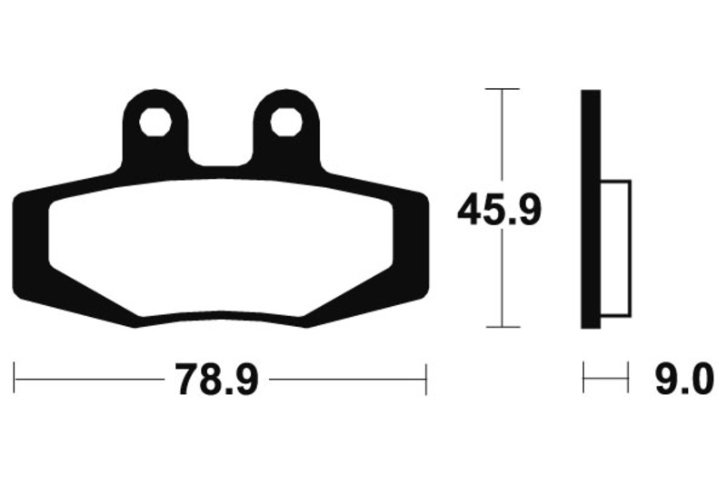 Tecnium - Brake Pads Organic voor Street