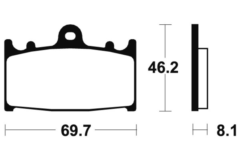 Tecnium - Brake Pads Organic voor Street