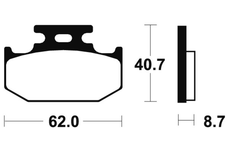 Tecnium - Brake Pads Organic voor Street