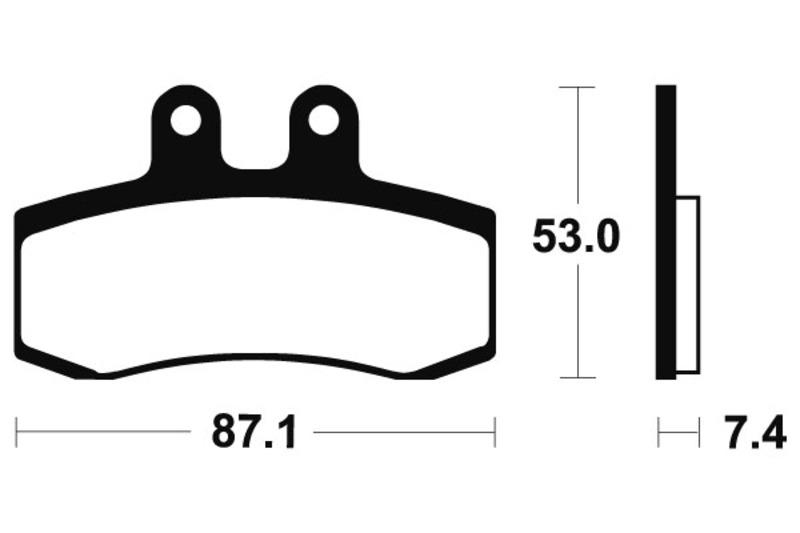 Tecnium - Brake Pads Organic voor Street