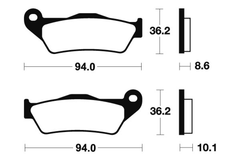 Tecnium - Brake Pads Organic voor Street
