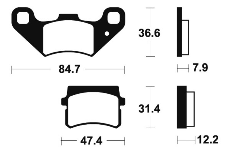 Tecnium - Brake Pads Organic voor Street