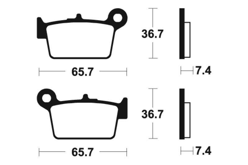 Tecnium - Brake Pads Ma361 Organisch