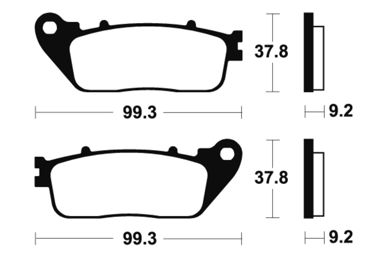 Tecnium - Brake Pads Organic voor Street