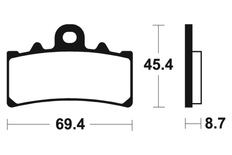 Tecnium - Brake Pads Organic voor Street