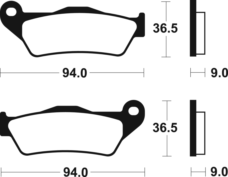 Tecnium - Brake Pads Organisch voor Street