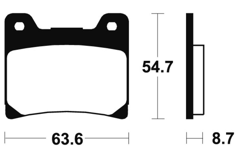 Tecnium - Brake Pads Organic voor Street