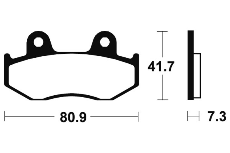 Tecnium - Brake Pads Organic voor Street
