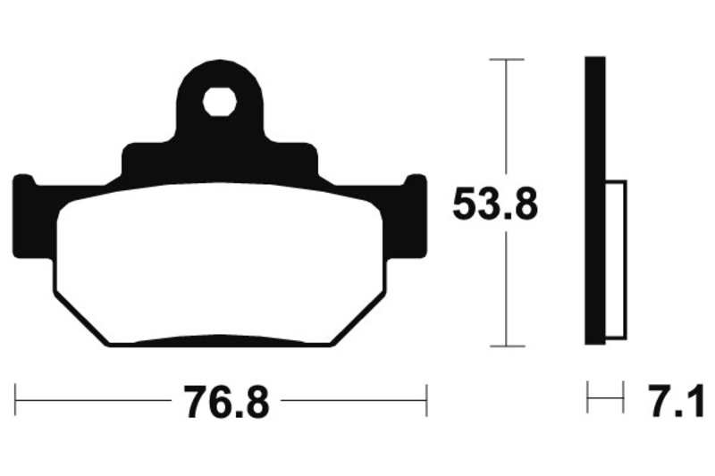 Tecnium - Brake Pads Organic voor Street MA81