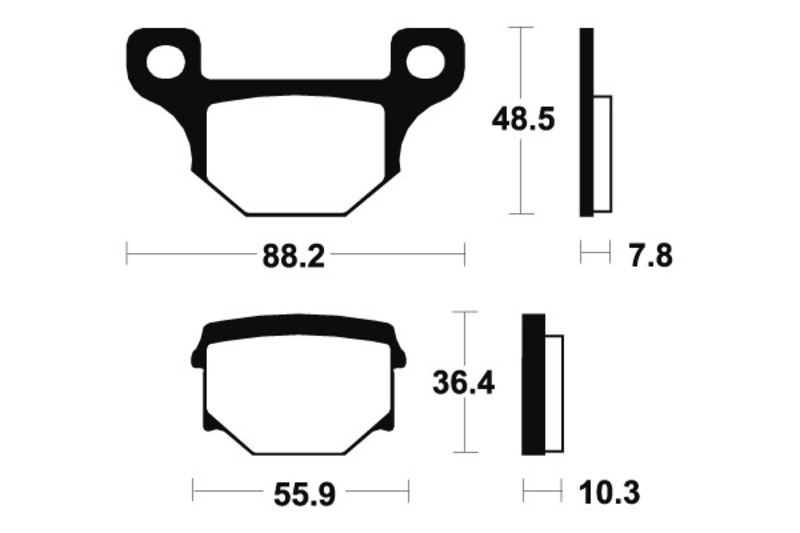 Tecnium - Brake Pads MA85 Organisch