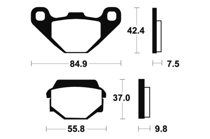 Tecnium - Brake Pads Ma86 Organic