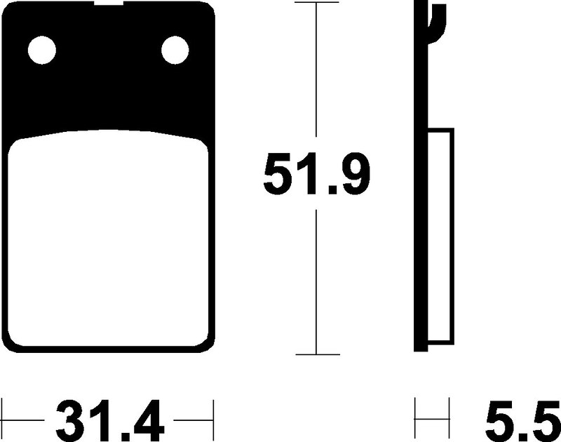Tecnium - Brake Pads Ma95 Organisch