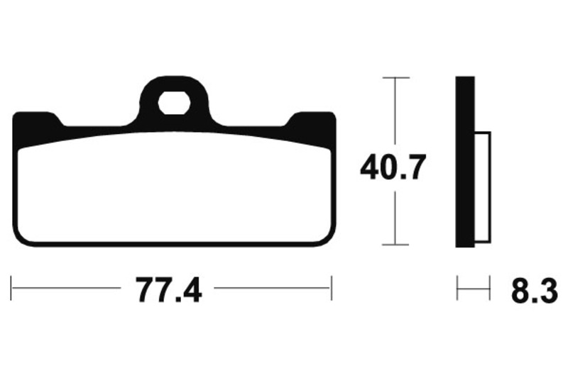 Tecnium - Brake Pads MCR195 Sinter Metal Carbon