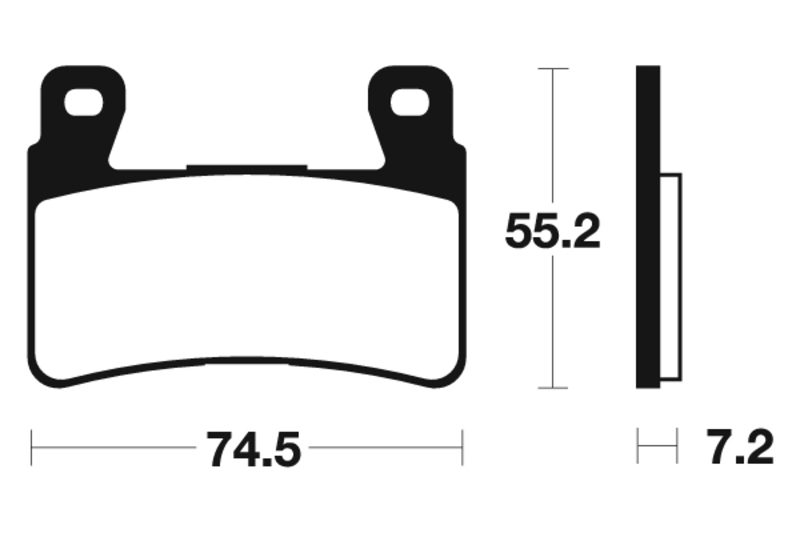 Tecnium - Brake Pads MCR234 Sinter Metal Carbon