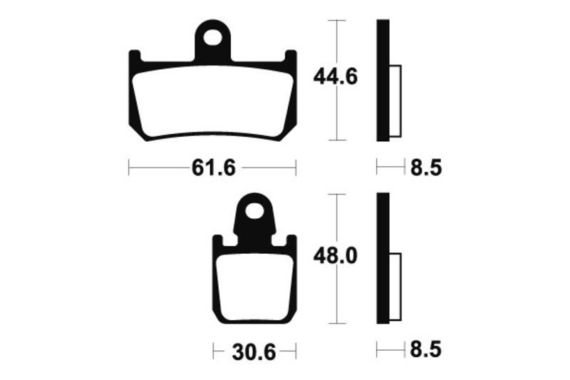 Tecnium - Brake Pads MCR339 Sinter Metal Carbon