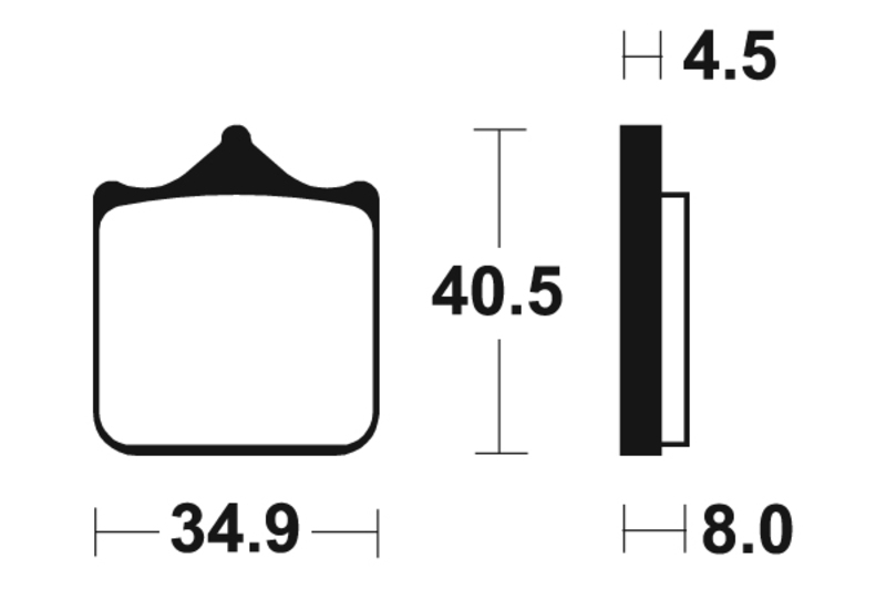 Tecnium - Brake Pads MCR370 Sinter Metal Carbon