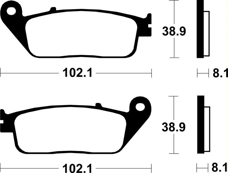 Tecnium - Brake Pads Organic voor Scooter