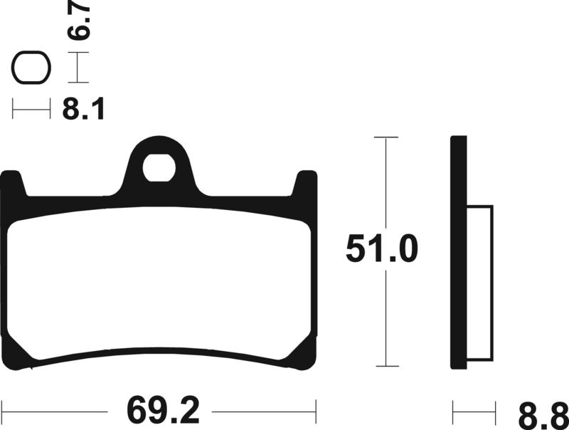Tecnium - Brake Pads Organic voor Scooter