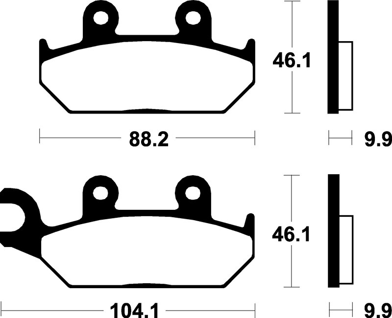 Tecnium - Brake Pads ME150 Organic