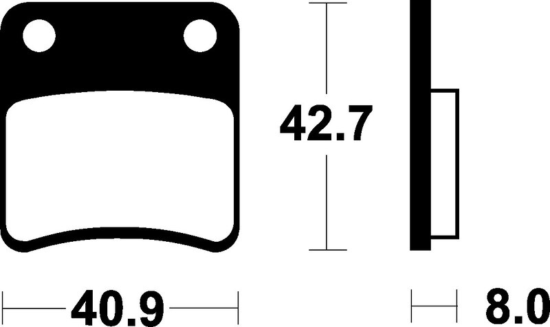 Tecnium - Brake Pads Organic voor Scooter