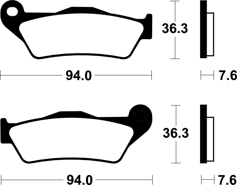 Tecnium - Brake Pads Organic voor Scooter