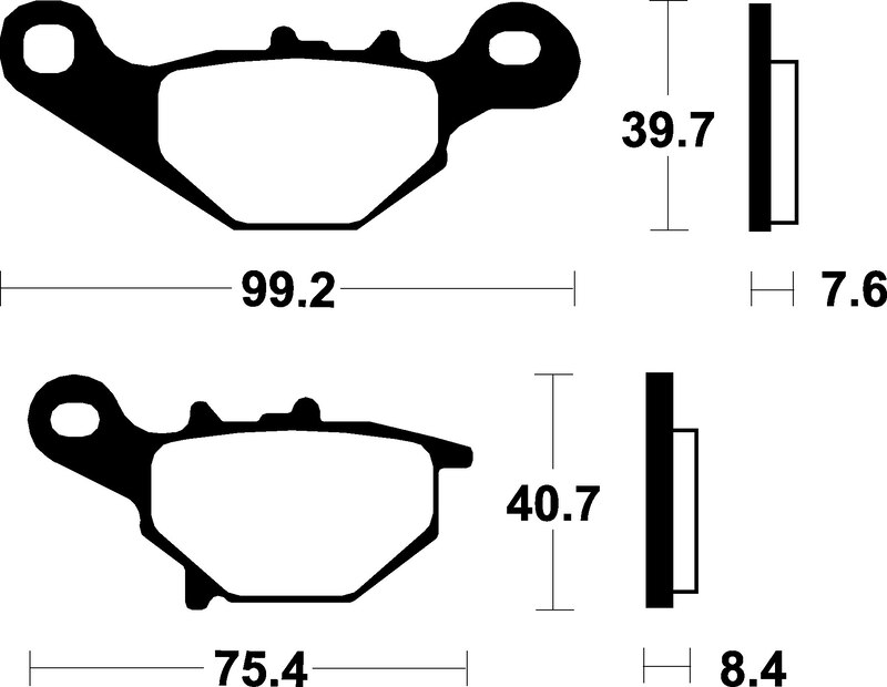 Tecnium - Brake Pads Organic voor Scooter