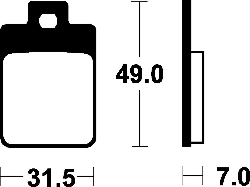 Tecnium - Brake Pads Organic voor Scooter