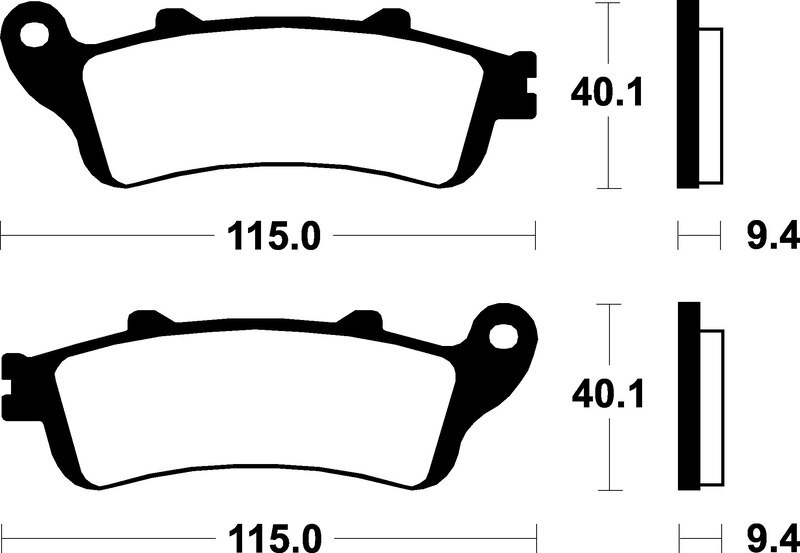 Tecnium - Brake Pads Organic voor Scooter