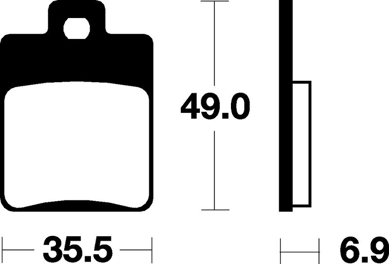 Tecnium - Brake Pads Organic voor Scooter