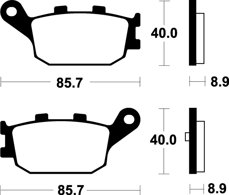 Tecnium - Brake Pads Me253 Organic voor Scooter