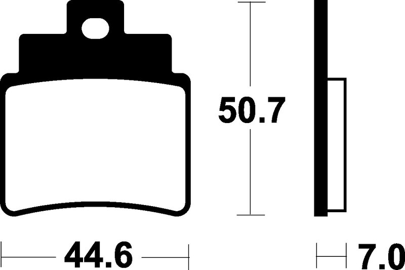 Tecnium - Brake Pads ME275 Organisch voor Scooter