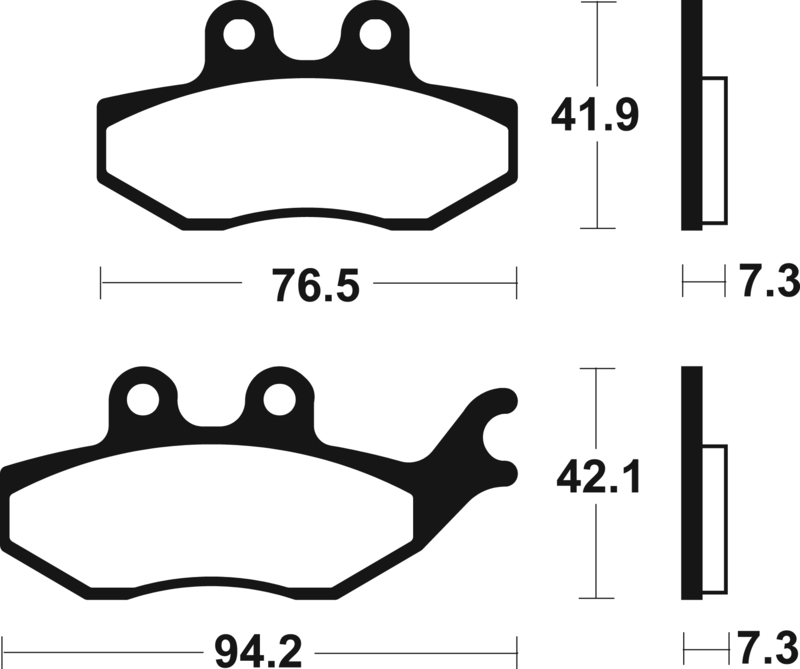 Tecnium - Brake Pads Organic voor Scooter