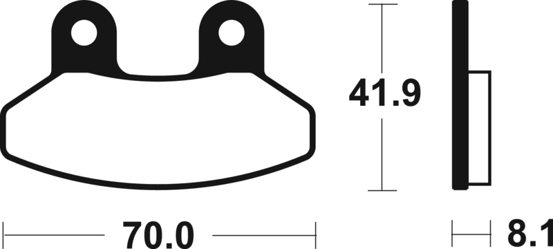 Tecnium - Brake Pads Organic voor Scooter