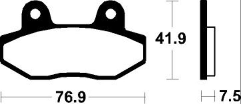 Tecnium - Brake Pads Organic voor Scooter