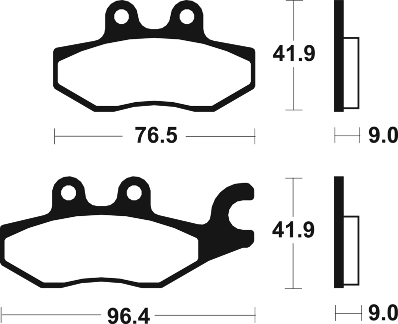 Tecnium - Brake Pads Organic voor Scooter