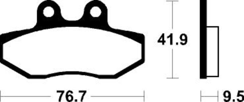 Tecnium - Brake Pads Organic voor Scooter