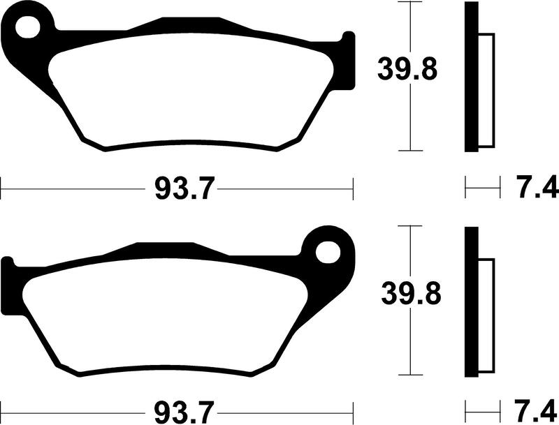 Tecnium - Brake Pads Organic voor Scooter